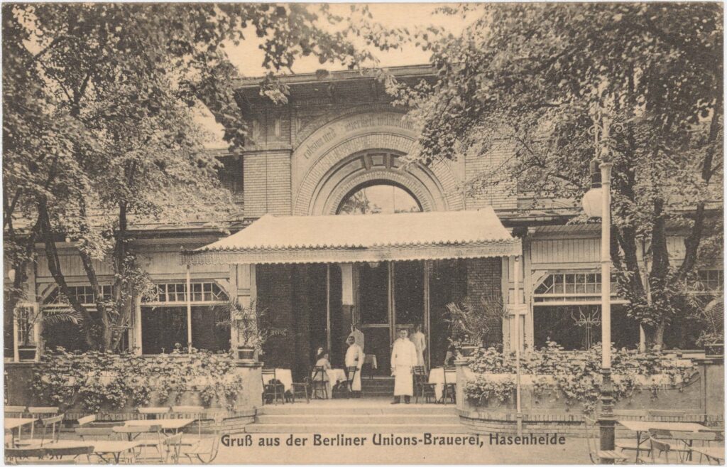 „Gruß aus der Berliner Unions-Brauerei, Hasenheide“1912 (sent 1912), SPP / FHXB 1760