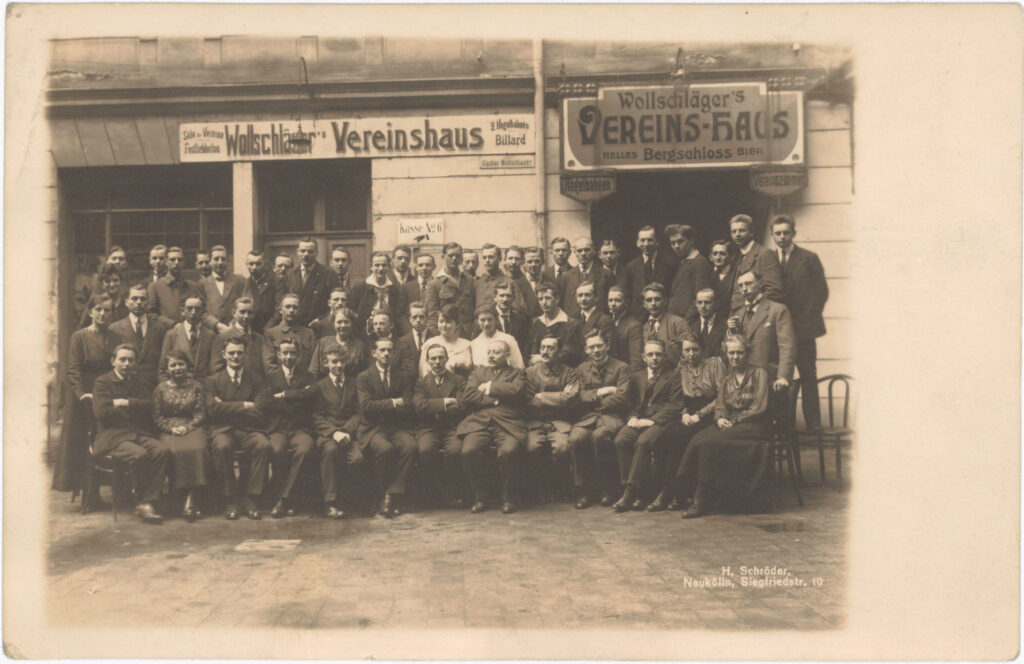 „Wollschläger“ betrieb neben der Gastronomie auch ein Vereinshaus, „Wollschläger's Vereinshaus“, o.D., SPP / FHXB 0006