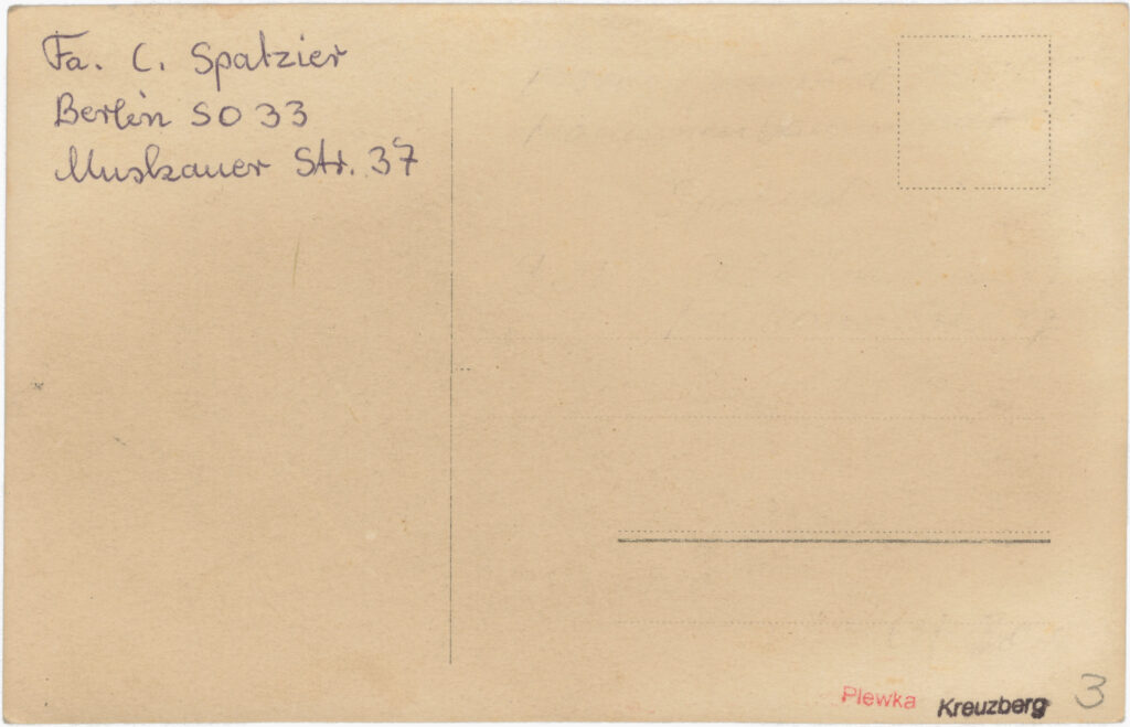 Eisengießerei „C. Spatzier” Muskauer Str. 37, 1925, SPP / FHXB 3384