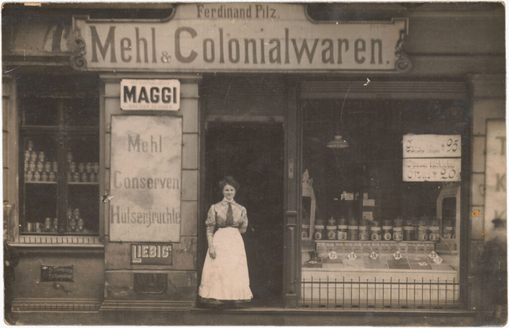 Kolonialwarenhandlung Ferdinand Pilz, Reichenberger Str. 103, o.D. (verschickt am 19.05.1909), SPP / FHXB 3873